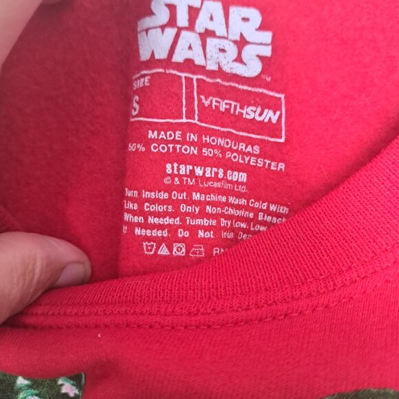 Star Wars Christmas Holiday Sweater Gingerbread Men Graphics Darth Vader YODA SM - Picture 3 of 5